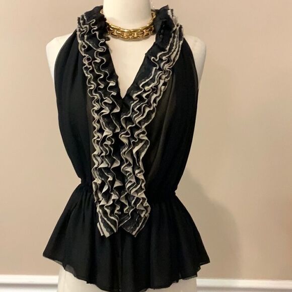 NWT Robert Rodriguez Neiman Marcus ruffled Top XS - Picture 10 of 13